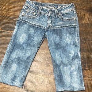 Miss Me Faded Blue Cropped Denim Jeans